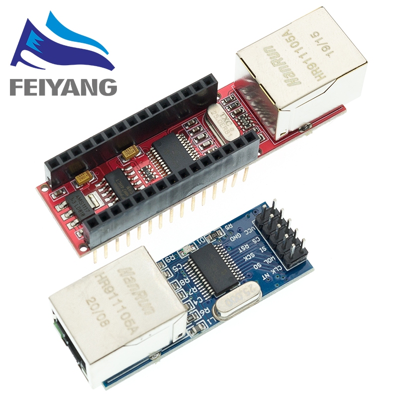Mini ENC28J60 Ethernet Shield สําหรับโมดูลเครือข ่ าย LAN อินเทอร ์ เฟซ Nano SPI