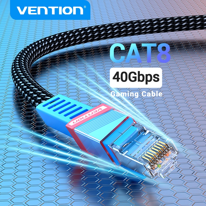 Vention สายแลนเกมมิ่ง Cat 8 40Gbps RJ45  SFTP Ethernet Cable ความเร็วสูง สายเคเบิลเครือข่าย สําหรับเ