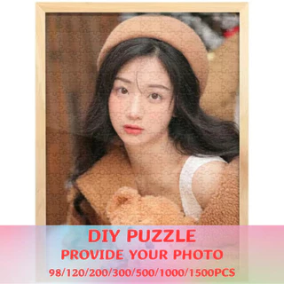 DIY จิ๊กซอว์ที่กำหนดเองได้ถึง 7 ข้อมูลจำเพาะ 98 ชิ้น - 1500 ชิ้นไม้จิ๊กซอว์ที่กำหนดเองชีวิตจริงภาพงานแต่งงานภาพวันเกิดของขวัญของเล่นเด็ก