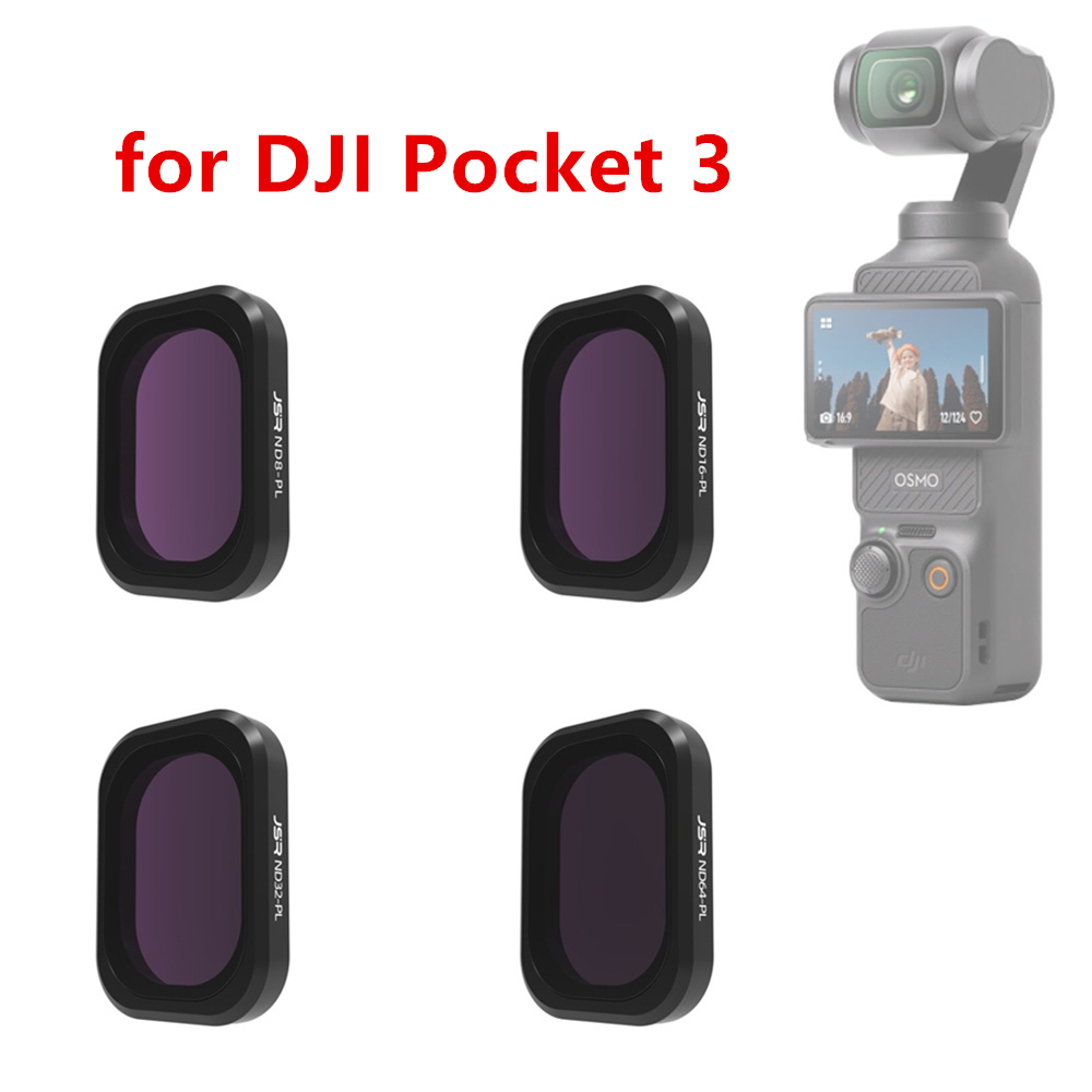 Pocket3 ND lens Filter ฝาครอบฟิลเตอร์ ND8 ND16 ND32 ND64 ND256 ND1000 ND8PL ND สําหรับกล้อง DJI Osmo