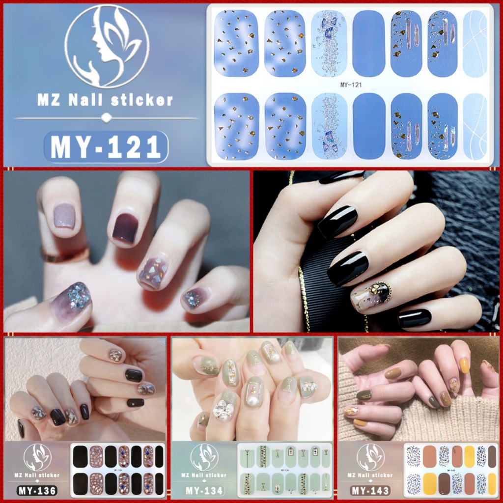 【พร้อมส่ง】สติกเกอร์เพชร ไข่มุก ไล่โทนสี 3D ปลอดสารพิษ ทนทาน สําหรับตกแต่งเล็บ DIY 14 ชิ้น