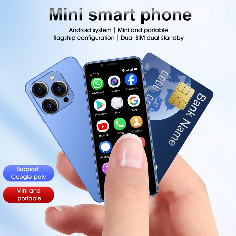 Jodom X15Pro 4G Android 8 Mini สมาร์ทโฟน,โทรศัพท์หน้าจอขนาดเล็กขนาด 3.99 นิ้วโทรศัพท์เด็กระดับพรีเมียม Quad Core