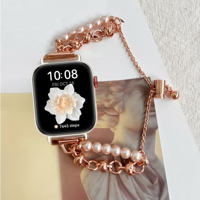 Pearl Strap For Huawei watch Fit 5 สาย Metal สาย Huawei watch Fit 5 Pro Strap Huawei Watch Fit 3 Strap Huawei Watch Fit 4 สาย Plastic สาย Huawei Watch Fit 4 pro สาย Huawei Watch Fit 3 Strap Huawei Fit 5 pro สาย Pearl Huawei Fit 3 สาย Huawei Fit 4 Strap