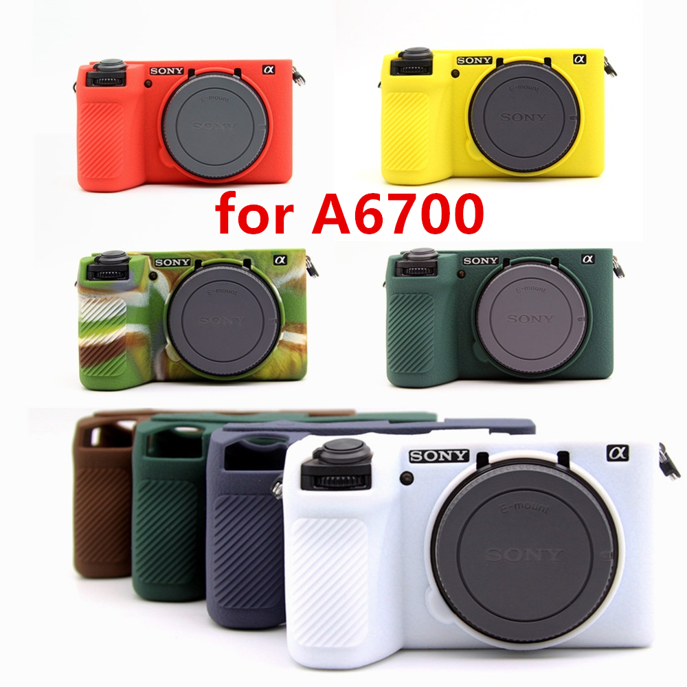 A6700 เคสซิลิโคนยาง แบบนิ่ม สําหรับกล้อง Sony Alpha 6700 ILCE-6700 A6700