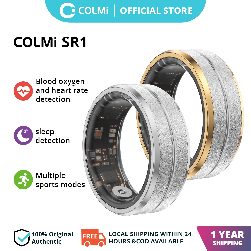 Colmi SR01 Smart Ring การตรวจสอบสุขภาพ IP68 & 3Atm สามารถว่ายน้ําโหมดสปอร์ตกันน้ําได้