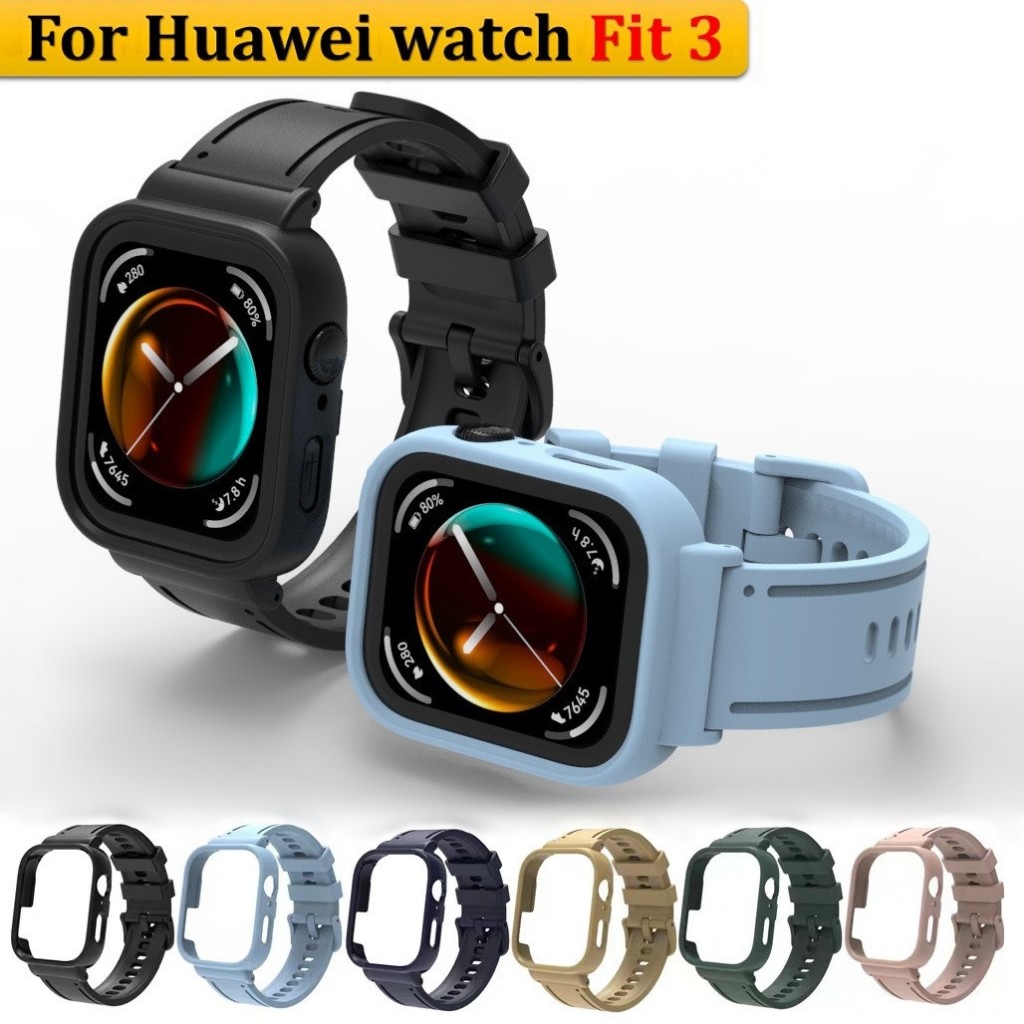 Compatible For สาย huawei watch fit 3 กีฬา Huawei Watch Fit 3 Strap สายรัดพลาสติก huawei watch fit 3