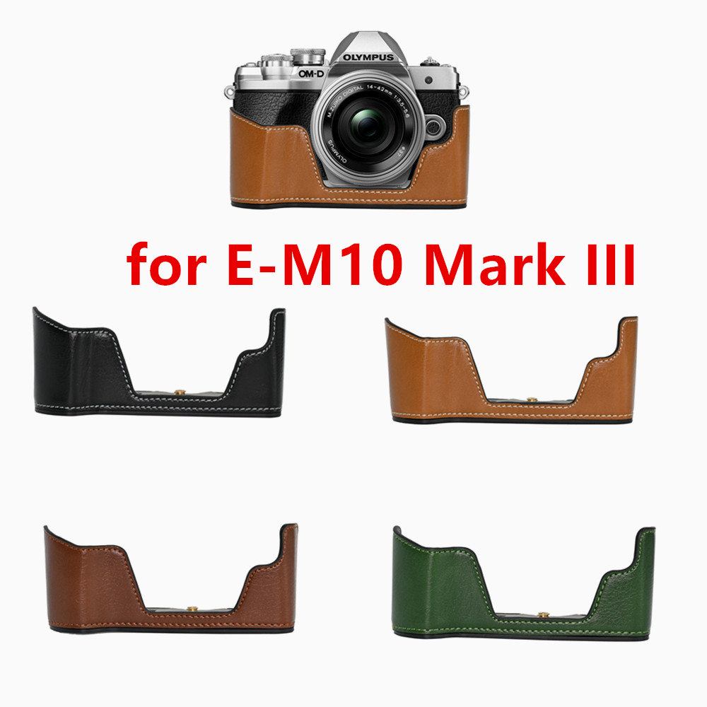 EM10III PU Case Body Base Protector for Olympus OM-D E-M10 Mark III Camera