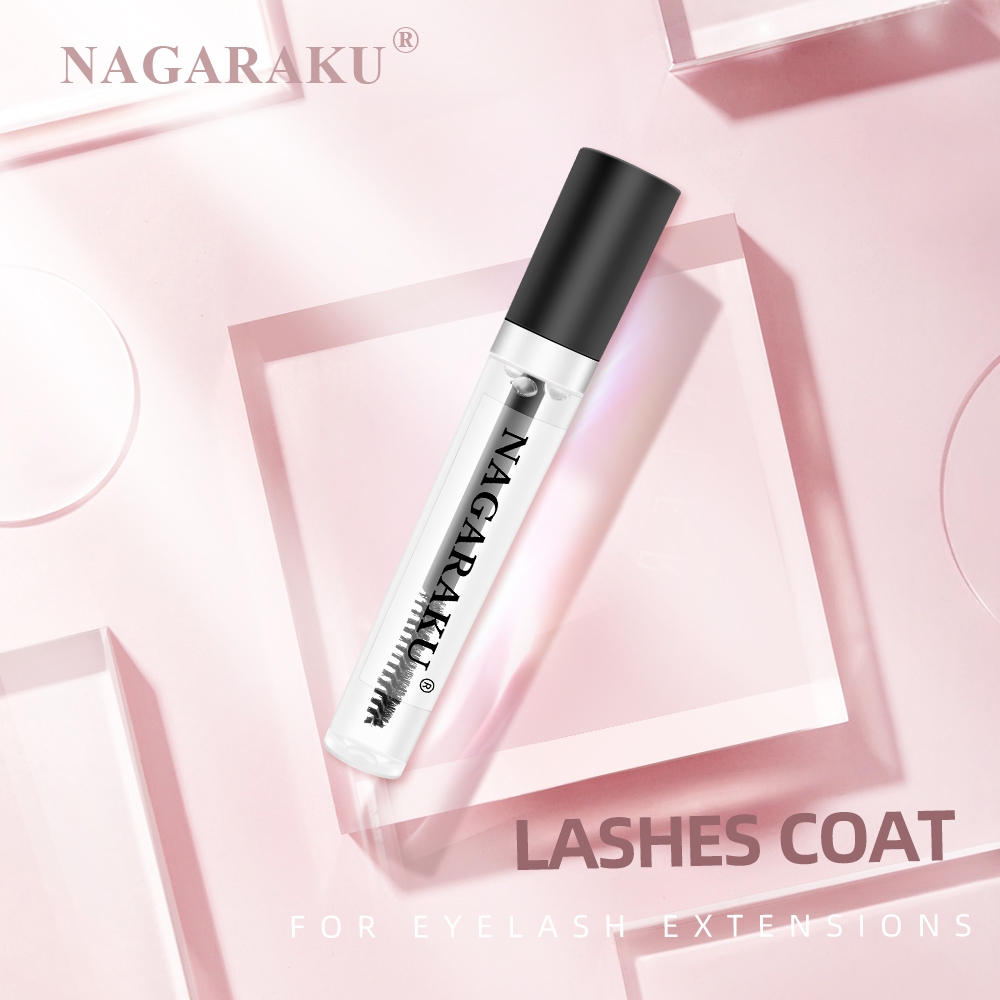 Nagaraku Eyelash Coat เสริมกาวลดเหนียวเสื ้ อกันฝนติดทนนาน 10ml