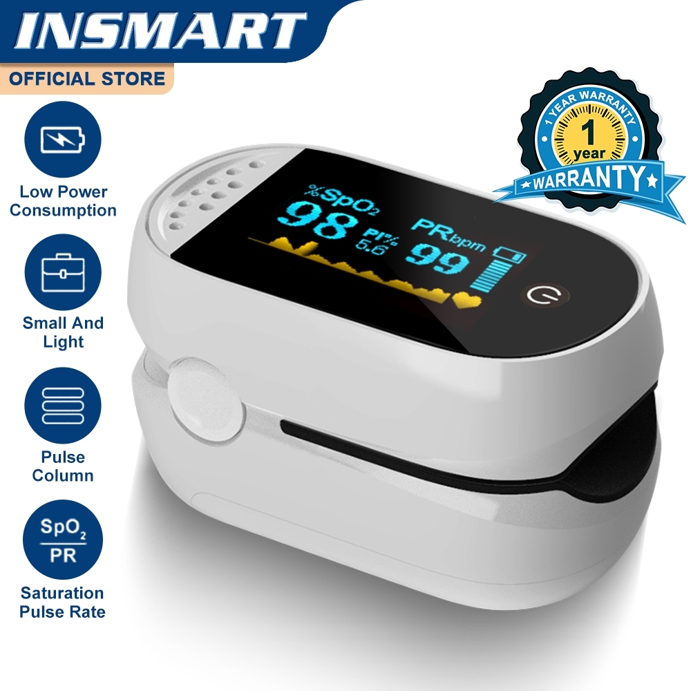 Insmart OLED Pulse Oximeter B1 Oximeter Monitor Finger Blood Oxygen Saturation Heart Rate Monitor