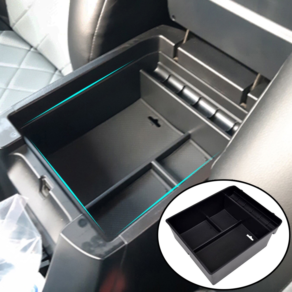 รถที่เท้าแขนกล่องเก็บถาดคอนโซลกลางสําหรับ Toyota Land Cruiser Prado J120 J150 Lexus GX460 GX470 ลื่นคอนเทนเนอร์ Stowing อุปกรณ์เสริม