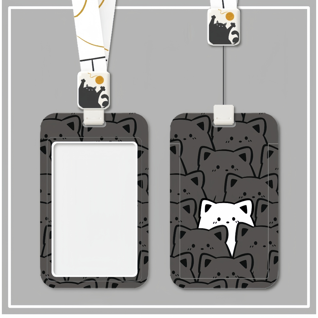 การ ์ ตูนคู ่ ผู ้ ถือบัตรโรงเรียนเปิดบัตรอาหารกรณีบัตรพนักงานฝาครอบ Apartment Office Access Card Cover