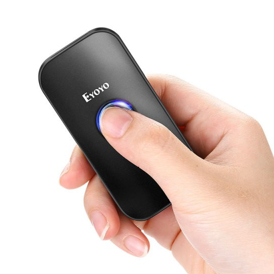 Eyoyo Mini Bluetooth Barcode Scanner, 3-in-1 Bluetooth USB 2.4G Barcode Reader IOS, Android แท ็ บเล