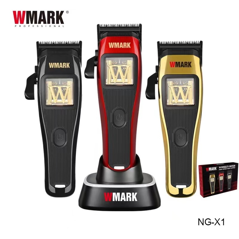 Wmark's ใหม่ NG-X1 ปัตตาเลี่ยนตัดผมแม่เหล็ก 10000 RPM 3 สี แบบเปลี่ยน พร้อมฐานชาร์จ