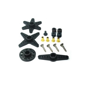 25 T แบนสวิงอาร์ม MG945/MG995/MG996R พวงมาลัยเกียร์รอบพวงมาลัยพลาสติก Rocker Arm ชุดอุปกรณ์เสริม
