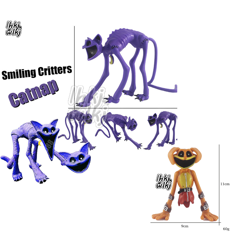 ยิ้ม Critters Action Figure CatNap 10 ซม.รุ่น Poppy Playtime Action Figure ตุ๊กตาตกแต่งห้องของเล่นเด็กของขวัญ