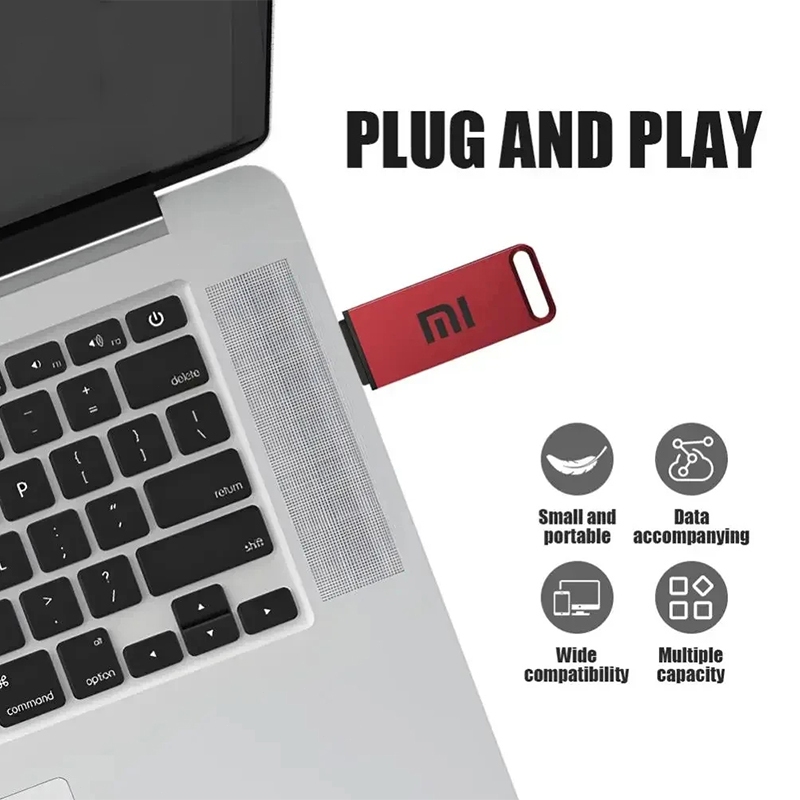 Xiaomi USB 1TB OTG โลหะ USB 3.1 ปุ่มไดร์เวอร์ปากกา 2TB 4TB 8TB ความเร็วสูงแฟลชไดร์เวอร์ Memory Stick กันน้ําเหมาะสําหรับคอมพิวเตอร์โทรศัพท์มือถือ