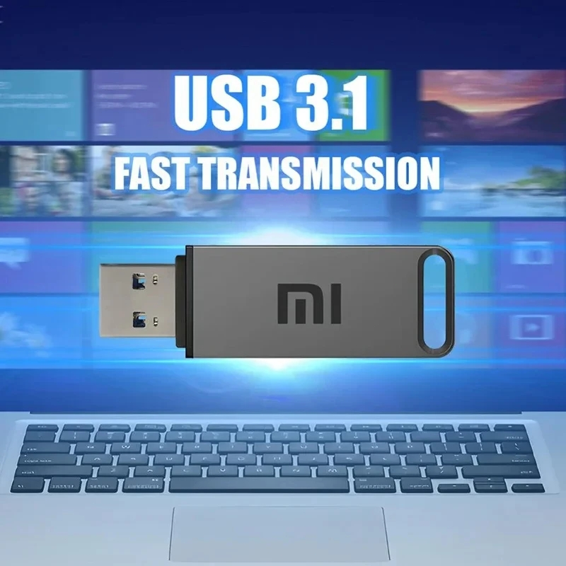 Xiaomi USB 1TB OTG โลหะ USB 3.1 ปุ่มไดร์เวอร์ปากกา 2TB 4TB 8TB ความเร็วสูงแฟลชไดร์เวอร์ Memory Stick กันน้ําเหมาะสําหรับคอมพิวเตอร์โทรศัพท์มือถือ