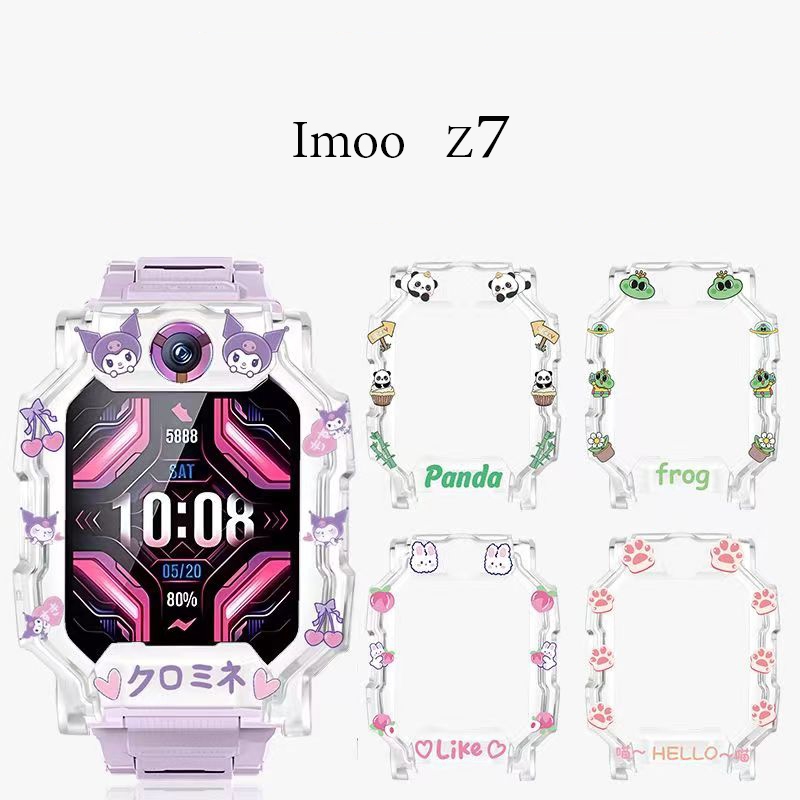 [2024 สินค้าใหม่] imoo Z7 เคสใส พิมพ์สุดน่ารัก Soft/TPU/Watch imoo Z7 Protect Case Not Bite Anti-Rust