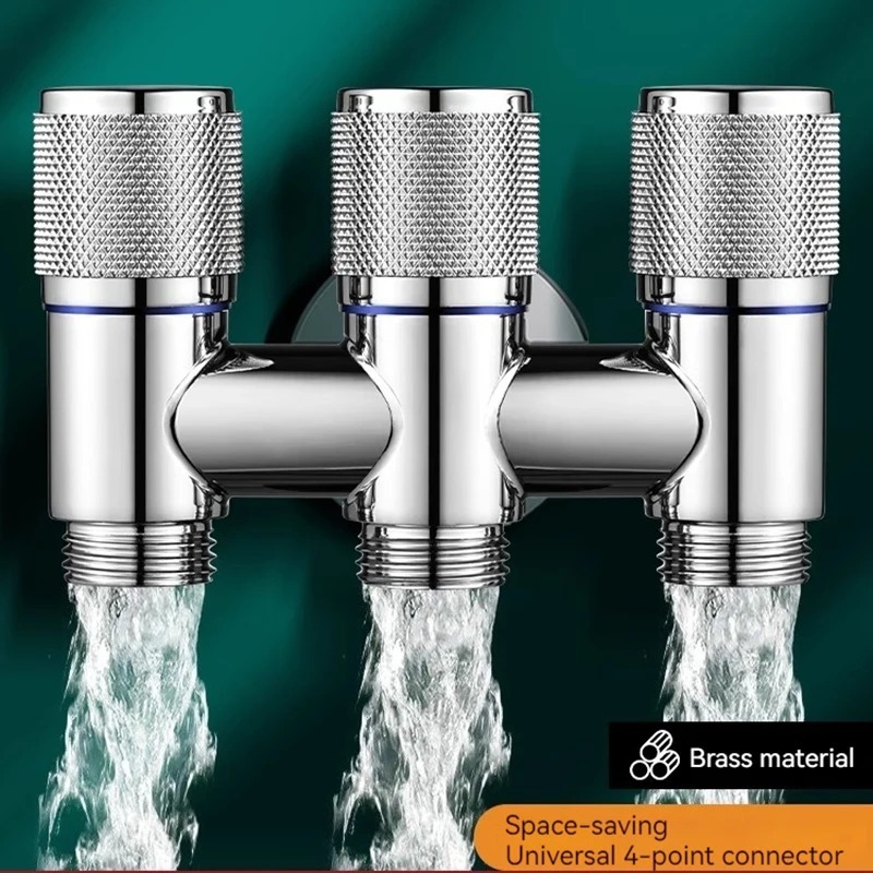 DDhome หนึ่งเข้าไปในสามออกจากห้องน้ําระเบียงห้องครัวสแตนเลสทางเข้าวาล์วฟิตติ้งวาล์วอุปกรณ์ห้องน้ํา