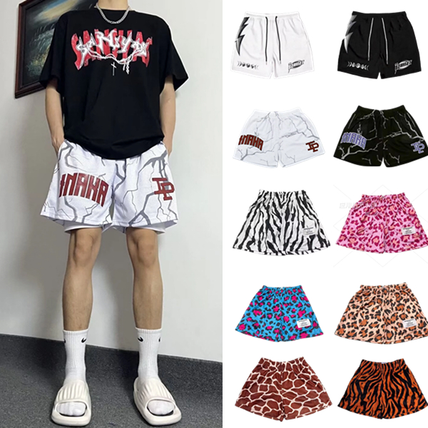 กางเกงบาส USA basketball shorts สีดําม ้ าลายกางเกงขาสั ้ นบาสเก ็ ตบอลสตรีทฮิปฮอปฤดูร ้ อนแห ้ งเร ็ วกางเกงขาสั ้ นบาสเก ็ ตบอล