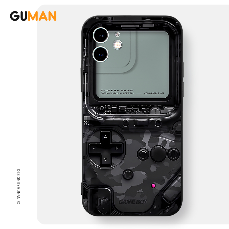 Guman เคสไอโฟน เคสซิลิโคนนุ่มกันกระแทกน่ารักตลก เคสโทรศัพท์  for iPhone 16 15 14 13 12 11 Pro Max SE