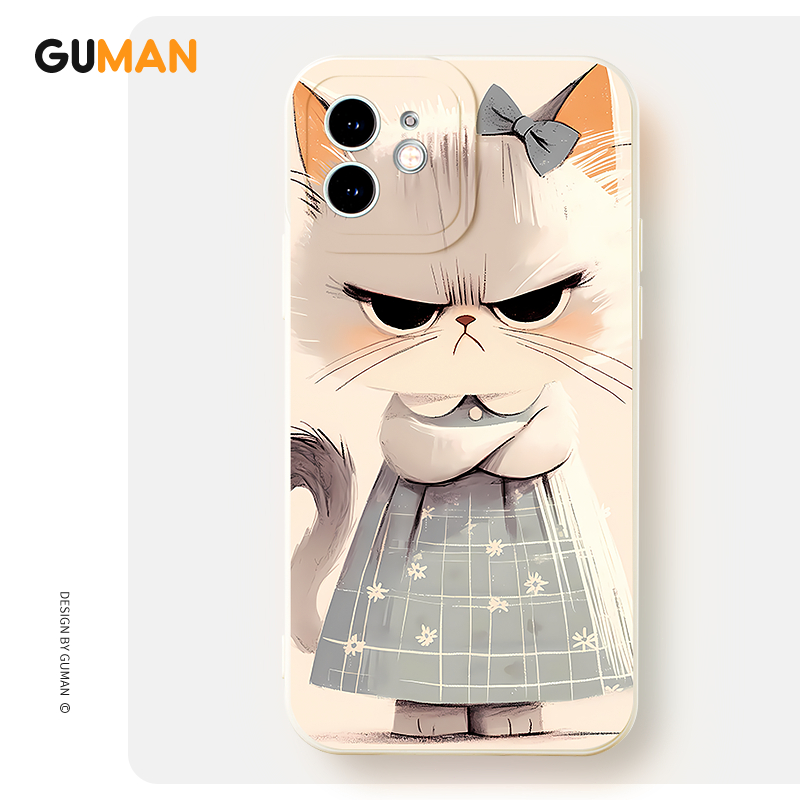 Guman เคสไอโฟน เคสซิลิโคนนุ่มกันกระแทกน่ารักตลก เคสโทรศัพท์  for iPhone 16 15 14 13 12 11 Pro Max SE