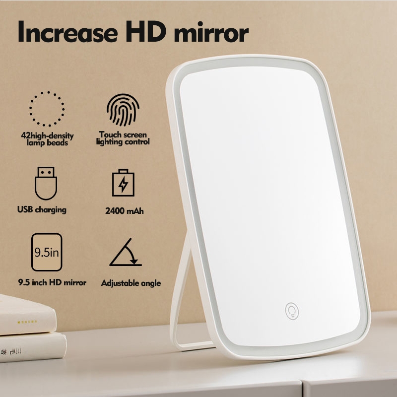 ZAMOTO กระจกงาม กระจกมีไฟ LED กระจกแต่งหน้า สัมผัสไฟ led สามสีที่สามารถปรับได้ - รูปที่ 7