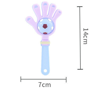 ฟุตบอล Rattle พลาสติกปาล ์ มของเล ่ นเด ็ ก Holiday Party Props - รูปที่ 7