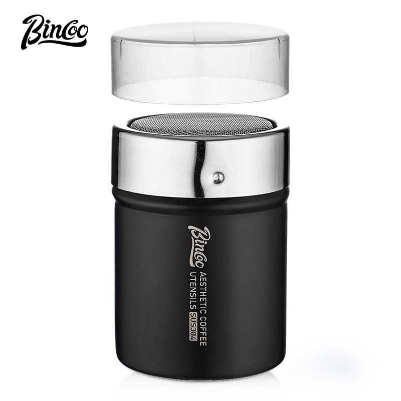 Bincoo Powder Spreader ผงกาแฟ Sifter 304 สแตนเลส Latte Art แม ่ พิมพ ์ และ Latte Art Vat