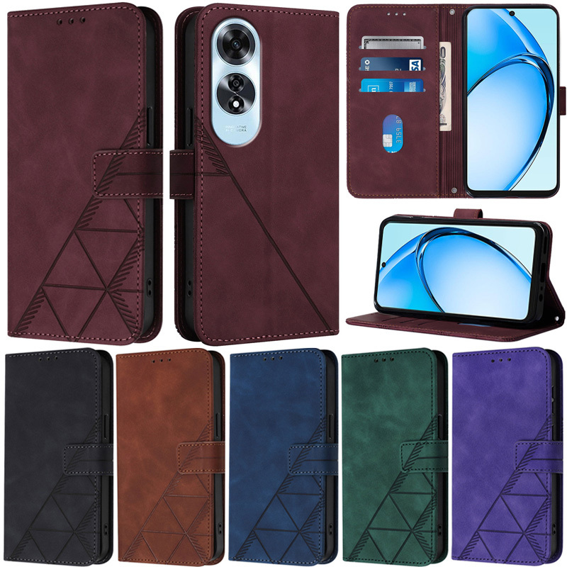 หรูหราปลอกสําหรับoppo A60 4G A38 A18 A17 A57 A77 2020 A57s A77s A98 A78 A79 5G Reno 11F 5G Reno 11 Pro 5G A74 A54 5G A76 A96 หนังสั้นกรณี