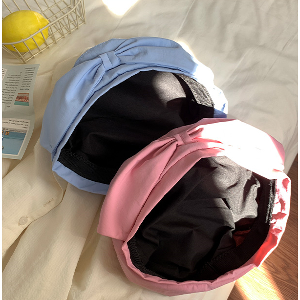 เวอร์ชั่นเกาหลี Bowknot Beret หญิงฤดูใบไม้ผลิฤดูร้อนสไตล์ญี่ปุ่นสดบางสไตล์ Face ม่านบังแดดขนาดเล็ก All-Match จิตรกรหมวก - รูปที่ 6