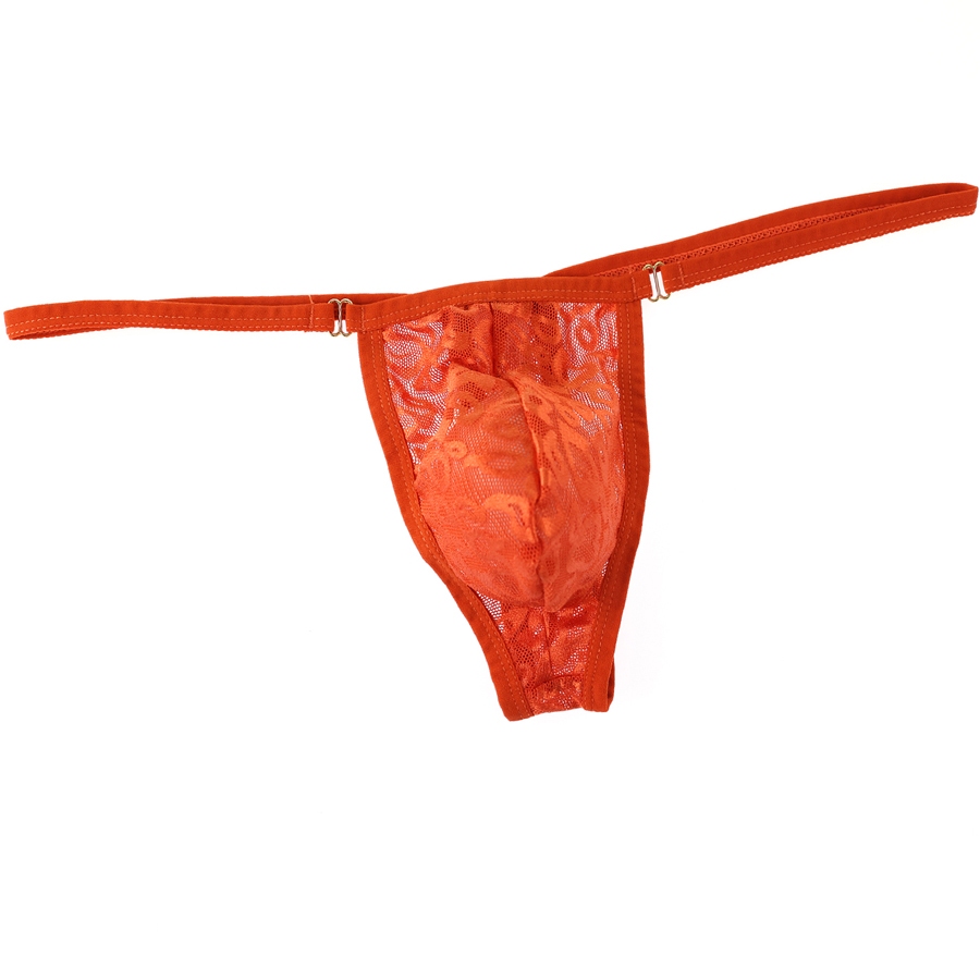 ชุดชั ้ นในสําหรับผู ้ ชายเอวต ่ ํา Bulge Pouch Backless Thongs Jockstrap กางเกงใน