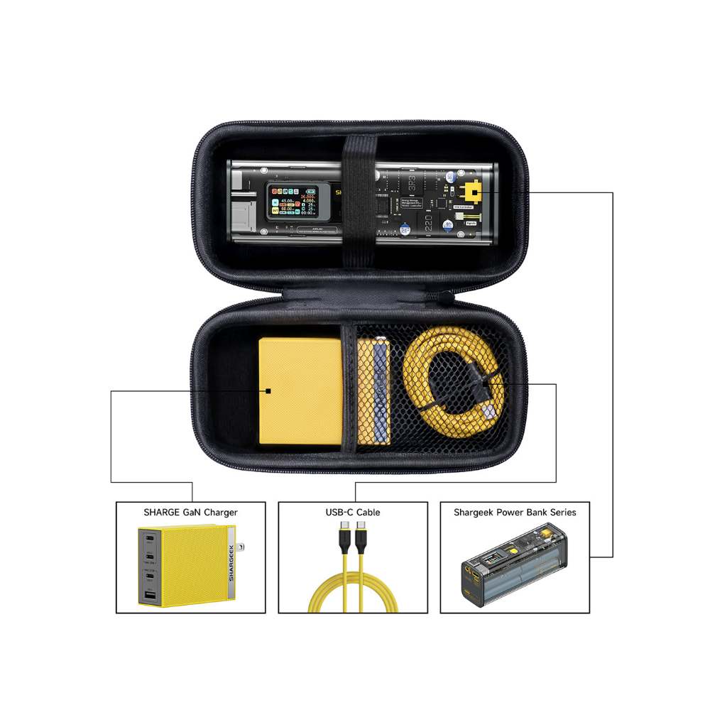Sharge Power Bank Travel Case Design สําหรับ Shargeek 100 & Shargeek 130 & Shargeek 170
