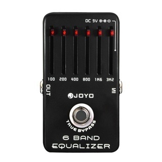 JOYO JF-11 6-Band EQ Pedal Equalizer Effect Pedal ให้ ±18dB สําหรับแต่ละวงเหมาะสําหรับกีตาร์ไฟฟ้า/อะ