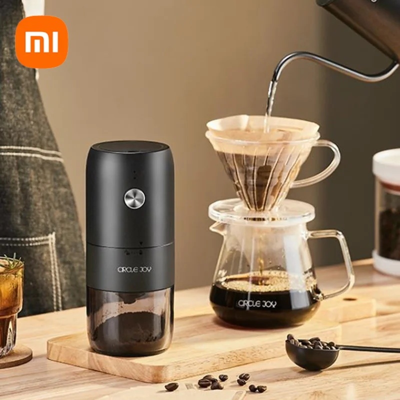 Xiaomi CIRCLE JOY เครื ่ องบดเมล ็ ดกาแฟไฟฟ ้ าไร ้ สายแบบพกพาอัตโนมัติเต ็ มรูปแบบกันน ้ ําทําความสะอาดง ่ ายเครื ่ องบดกาแฟเฉพาะ