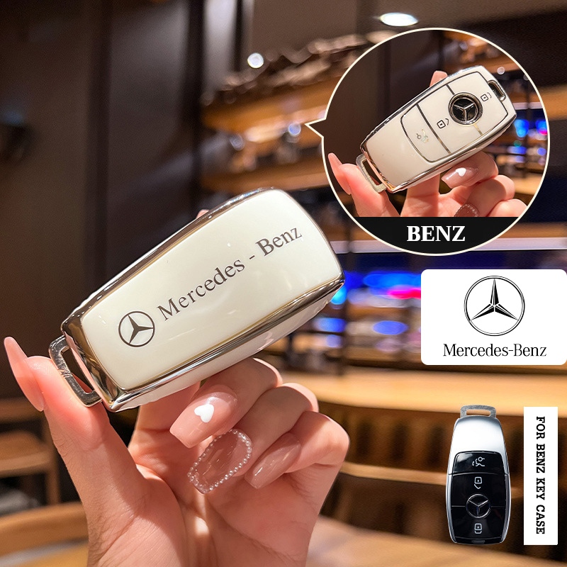 Mercedes-benz E/C/S/GLC/Class/E200/E400/E63/W213/S550/S560/C260/A200 ออกแบบใหม ่ รถTPUรีโมทฝาครอบกรณีปลอก