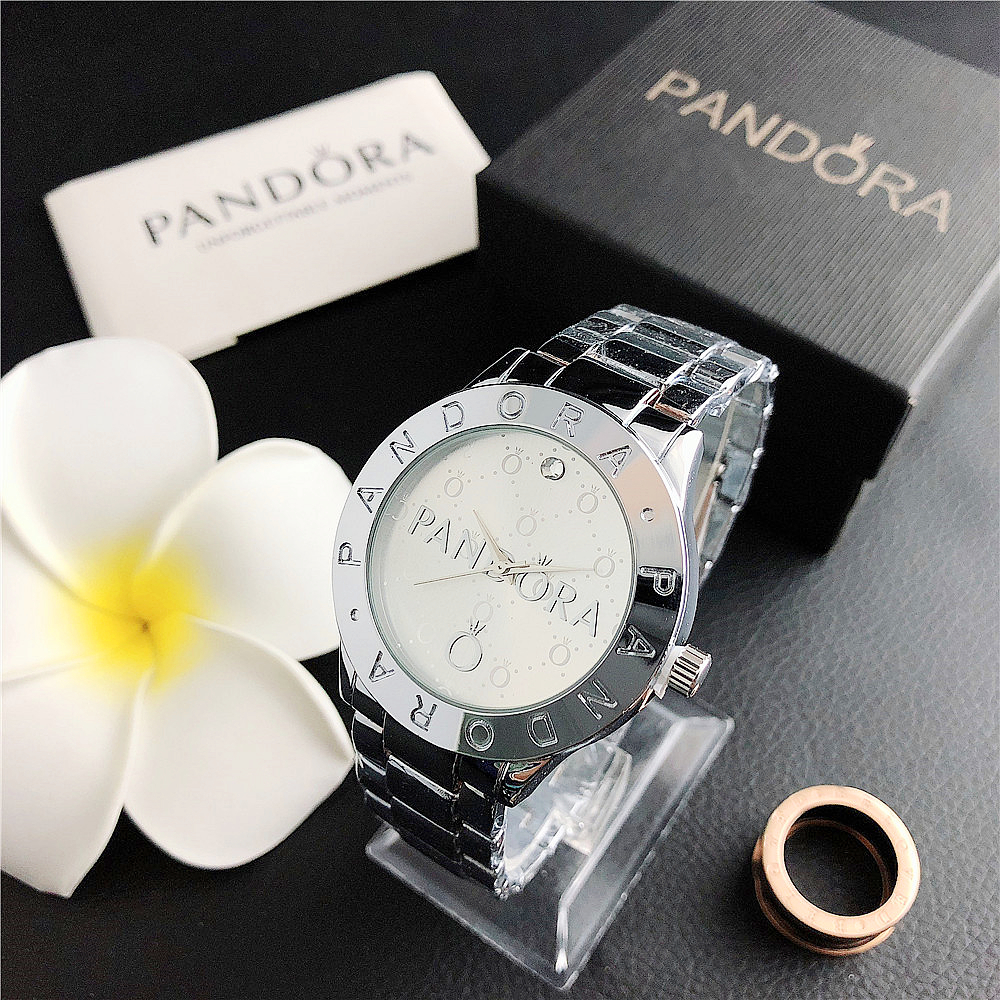 Pandora นาฬิกาผู ้ หญิงธุรกิจแฟชั ่ น Casual นาฬิกาสแตนเลสนาฬิกาผู ้ หญิง