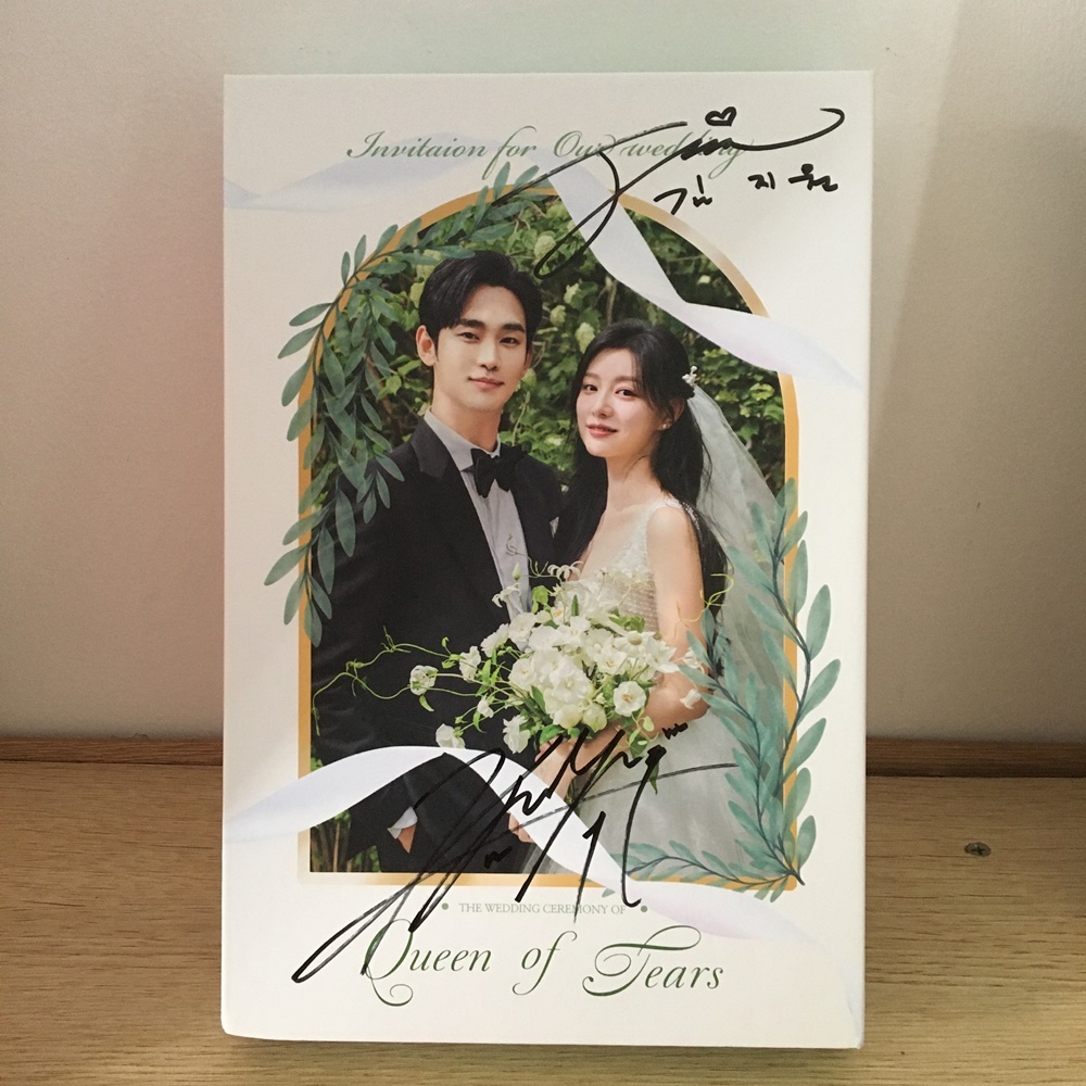 Queen of Tears Kim Soo Hyun Kim Ji Won OST ลายเซ ็ นมือ K-POP 2024A