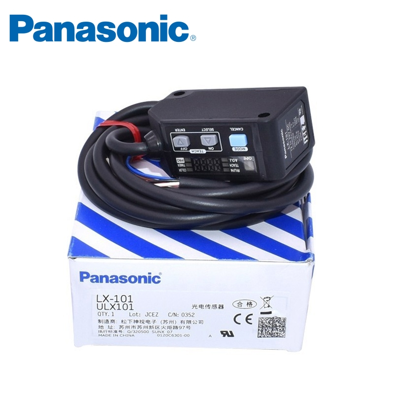 Panasonic LED เซ็นเซอร์ฉลากสีโฟโตอิเล็กทริคเครื่องหมายสีดิจิตอล LX-111-P LX-111 LX-101 LX-101-P