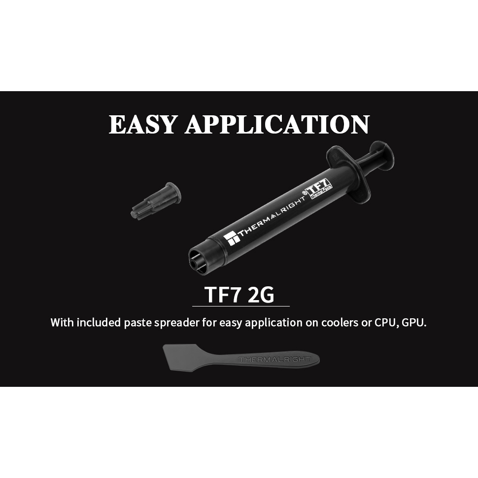 Thermalright TF7 2g การนําไฟฟ้าความร้อนเป็น 12.8 W/mk Thermal Paste Compound สําหรับคูลเลอร์กราฟิกการ์ด CPU จาระบีความร้อนแล็ปท็อปจาระบีความร้อน