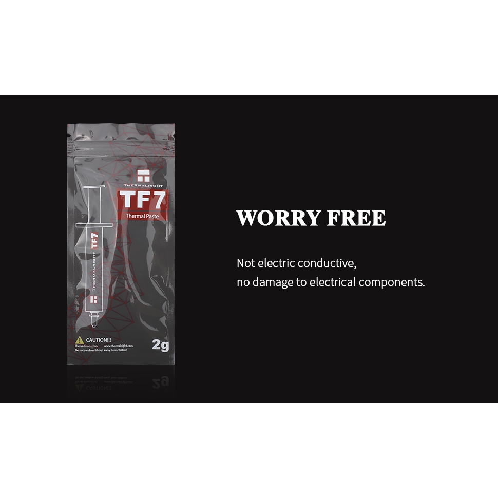 Thermalright TF7 2g การนําไฟฟ้าความร้อนเป็น 12.8 W/mk Thermal Paste Compound สําหรับคูลเลอร์กราฟิกการ์ด CPU จาระบีความร้อนแล็ปท็อปจาระบีความร้อน