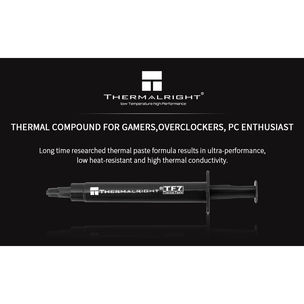 Thermalright TF7 2g การนําไฟฟ้าความร้อนเป็น 12.8 W/mk Thermal Paste Compound สําหรับคูลเลอร์กราฟิกการ์ด CPU จาระบีความร้อนแล็ปท็อปจาระบีความร้อน