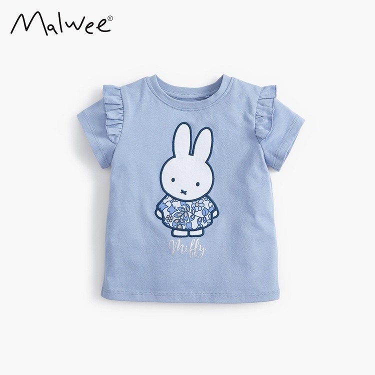 ชุดเด็ก เสื้อยืดแขนสั้น ผ้าฝ้าย พิมพ์ลายการ์ตูนยูนิคอร์น นางเงือกน่ารัก แฟชั่นฤดูร้อน สําหรับเด็กผู้หญิง 1-8 ปี Malwee - รูปที่ 3