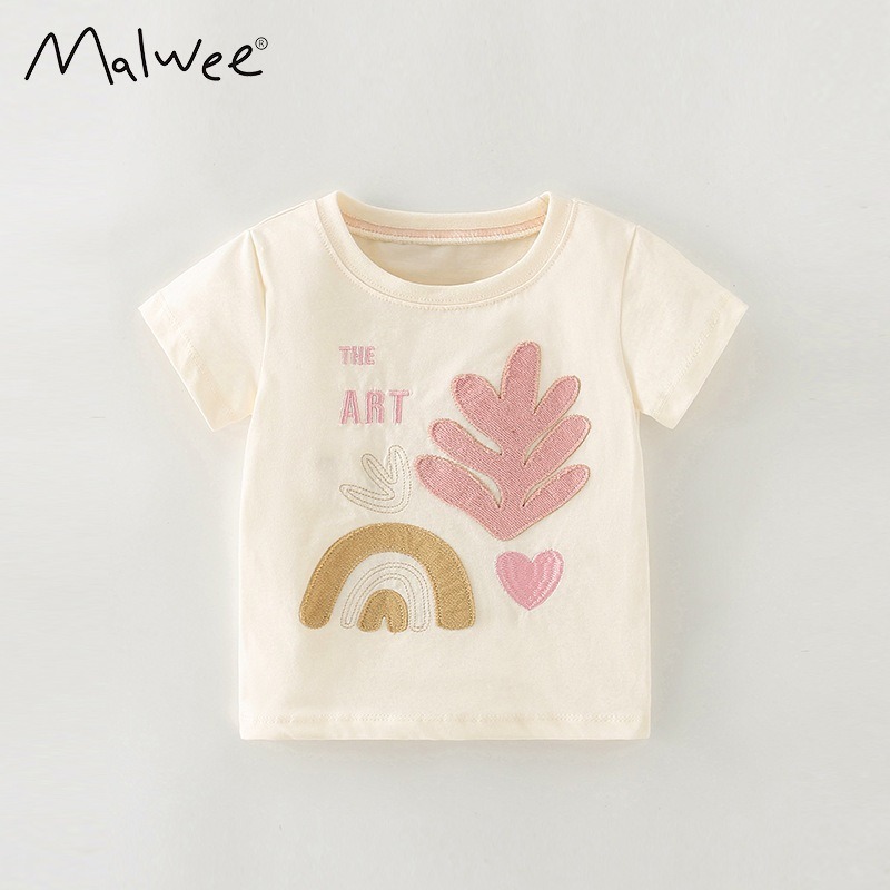 ชุดเด็ก เสื้อยืดแขนสั้น ผ้าฝ้าย พิมพ์ลายการ์ตูนยูนิคอร์น นางเงือกน่ารัก แฟชั่นฤดูร้อน สําหรับเด็กผู้หญิง 1-8 ปี Malwee - รูปที่ 6