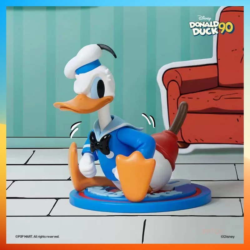 Disney Donald Duck90th Anniversary Series Popmart [Genuine] Optional style Blind Box Figure Gift Toy Donald Duck-1936 Moving Day Donald Duck-1934