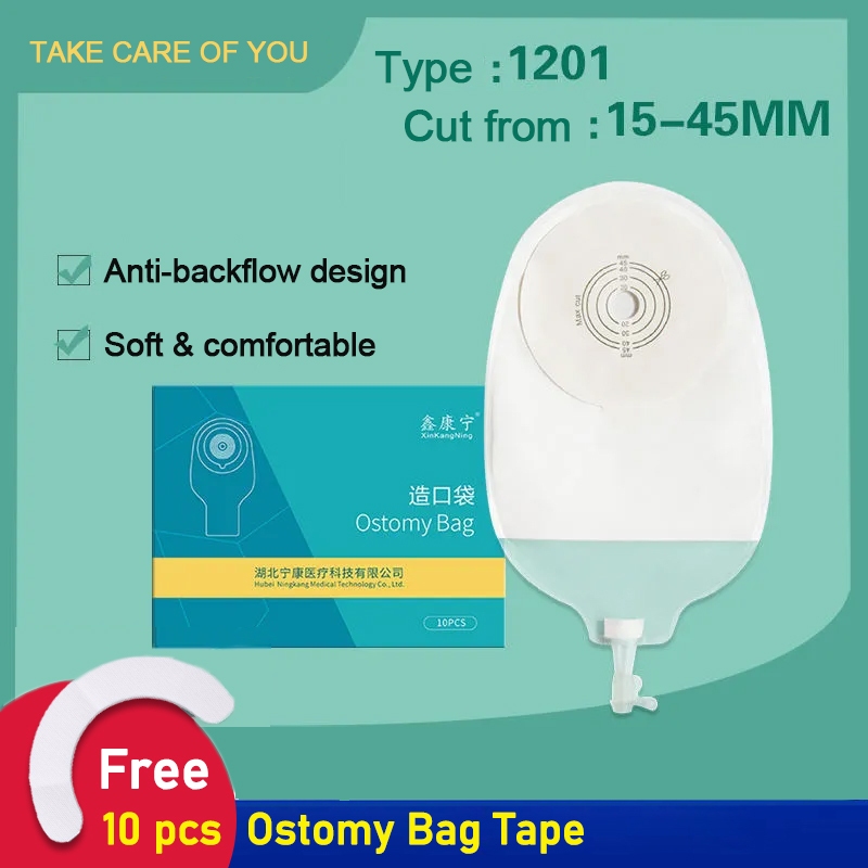Free 10 PC ฟิล์มเทป10pcs ปัสสาวะ Urinary Urinary Urostomy กระเป๋า Urinating ทิ้ง 15-45 มม.Ostomy กระเป๋าปัสสาวะ Anti-backflow design