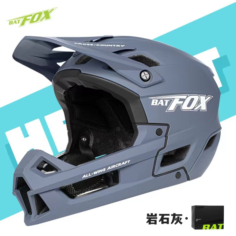 BATFOX HELMET หมวกกันน็อคจักรยานหมวกกันน็อค Mtb หมวกกันน็อคเต็มใบผู้ใหญ่ Dh Downhill จักรยานหมวกกันน็อคความปลอดภัยออฟโรดจักรยานเสือภูเขา Unisex In