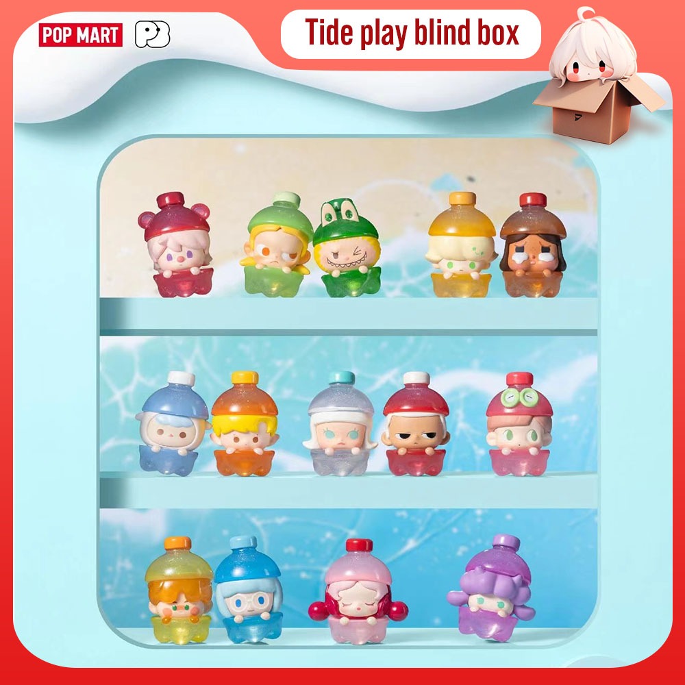 Popmart ผลิตภัณฑ์ใหม่ POP BEAN Bubble burst Juice burst series 2nd Anniversary Limited Edition Pink Princess