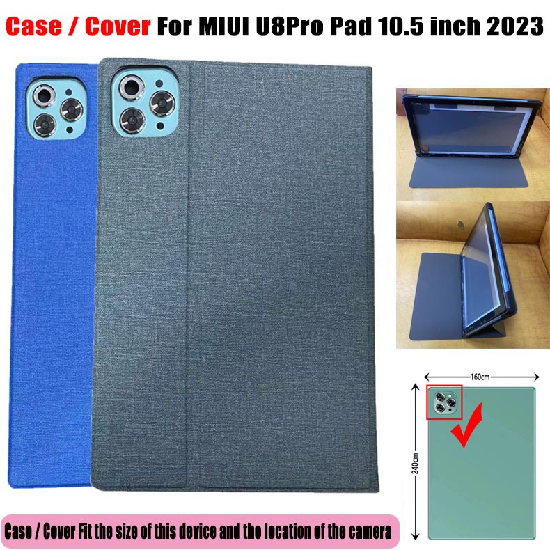 สําหรับ MIUI U8Pro Pad 10.5 นิ้ว 2023 แฟชั่น Tri-fold ผ้ารูปแบบแท็บเล็ตป้องกันกรณี MIUI U8Pro Pad 10