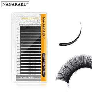 NAGARAKU ขนตาปลอม ขนาด 7~15 มม. (แบบคละขนาดใน 1 ถาด